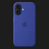 Чехол Apple Silicone Case with Magsafe для iPhone 16 (Ultramarine)