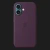Чехол Apple Silicone Case with Magsafe для iPhone 16 (Plum)