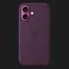 Чехол Apple Silicone Case with Magsafe для iPhone 16 (Plum)