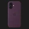 Чехол Apple Silicone Case with Magsafe для iPhone 16 (Plum)