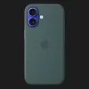Чехол Apple Silicone Case with Magsafe для iPhone 16 (Lake Green)
