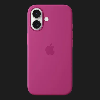 Чехол Apple Silicone Case with Magsafe для iPhone 16 (Fuchsia) в Ровно