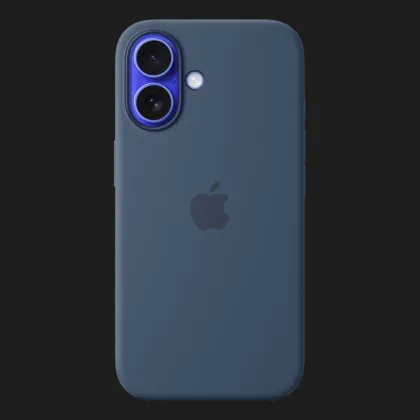 Чехол Apple Silicone Case with Magsafe для iPhone 16 (Denim) в Ровно