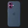 Чехол Apple Silicone Case with Magsafe для iPhone 16 (Denim)