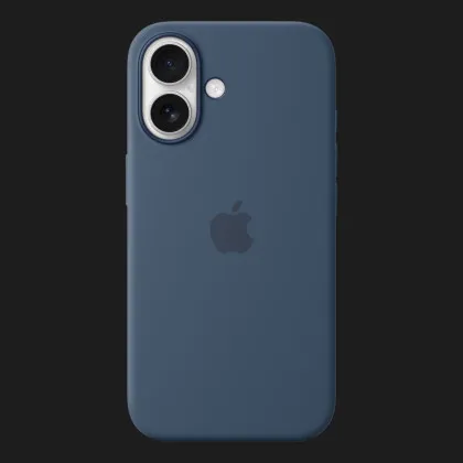Чехол Apple Silicone Case with Magsafe для iPhone 16 (Denim) в Ровно