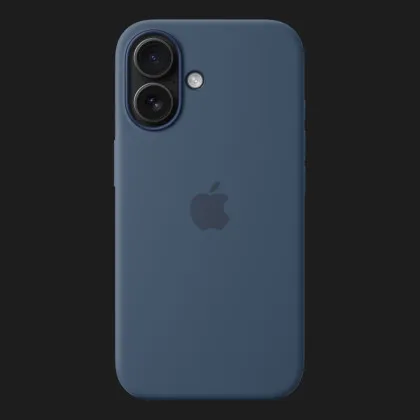 Чехол Apple Silicone Case with Magsafe для iPhone 16 (Denim) в Ровно