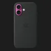 Чехол Apple Silicone Case with Magsafe для iPhone 16 (Black)