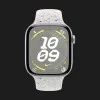Apple Watch Series 10 GPS, 42mm Silver Aluminum Case with Pure Platinum Nike Sport Band (S/M)