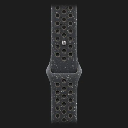 Apple Watch Series 10 GPS, 42mm Jet Black Aluminum Case with Midnight Sky Nike Sport Band (S/M)