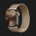 Apple Watch Series 10 GPS + LTE, 42mm Gold Titanium Case with Gold Milanese Loop