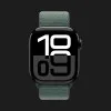 Apple Watch Series 10 GPS 42mm Jet Black Aluminum Case with Lake Green Sport Loop