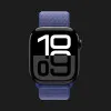 Apple Watch Series 10 GPS 46mm Jet Black Aluminum Case with Ultramarine Sport Loop