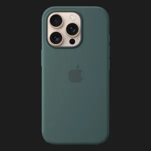 Чехол Apple Silicone Case with Magsafe для iPhone 16 Pro (Lake Green) в Хмельницком