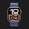 Apple Watch Series 10 GPS 46mm Rose Gold Aluminum Case with Ultramarine Sport Loop