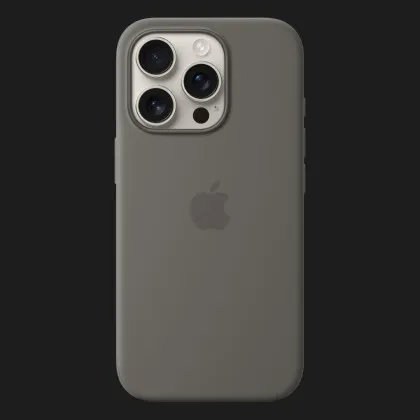Чохол Apple Silicone Case with Magsafe для iPhone 16 Pro Max (Stone Gray)