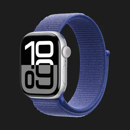 Apple Watch Series 10 GPS 42mm Silver Aluminum Case with Ultramarine Sport Loop