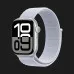 Apple Watch Series 10 GPS 42mm Silver Aluminum Case with Blue Cloud Sport Loop (MWWD3)