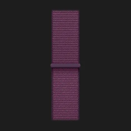 Apple Watch Series 10 GPS 42mm Silver Aluminum Case with Plum Sport Loop