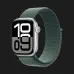 Apple Watch Series 10 GPS 46mm Silver Aluminum Case with Lake Green Sport Loop