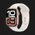 Apple Watch Series 10 GPS, 46mm Rose Gold Aluminum Case with Light Blush Sport Band (S/M)