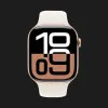 Apple Watch Series 10 GPS, 42mm Rose Gold Aluminum Case with Light Blush Sport Band (S/M) (MWWH3)
