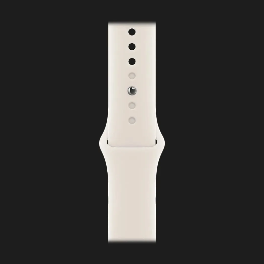 Apple Watch Series 10 GPS, 42mm Rose Gold Aluminum Case with Light Blush Sport Band (S/M) (MWWH3)