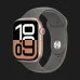 Apple Watch Series 10 GPS, 42mm Rose Gold Aluminum Case with Stone Gray Sport Band (M/L)