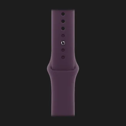 Apple Watch Series 10 GPS, 42mm Rose Gold Aluminum Case with Plum Sport Band (M/L)