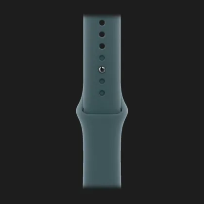 Apple Watch Series 10 GPS, 42mm Jet Black Aluminum Case with Lake Green Sport Band (М/L)
