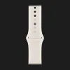 Apple Watch Series 10 GPS, 42mm Jet Black Aluminum Case with Starlight Sport Band (S/M)