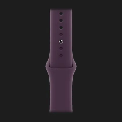 Apple Watch Series 10 GPS, 42mm Jet Black Aluminum Case with Plum Sport Band (М/L)