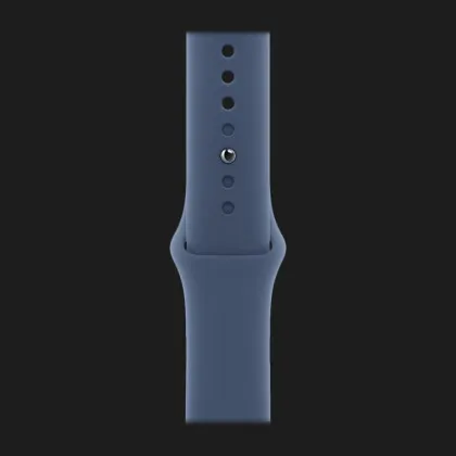 Apple Watch Series 10 GPS, 42mm Jet Black Aluminum Case with Denim Sport Band (М/L)