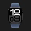 Apple Watch Series 10 GPS, 42mm Jet Black Aluminum Case with Denim Sport Band (М/L)