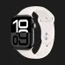 Apple Watch Series 10 GPS, 46mm Jet Black Aluminum Case with Light Blush Sport Band (М/L)