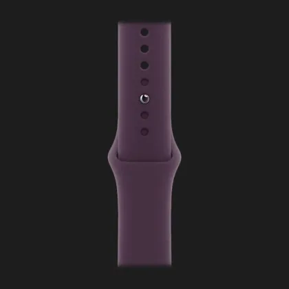 Apple Watch Series 10 GPS, 46mm Rose Gold Aluminum Case with Plum Sport Band (S/M)