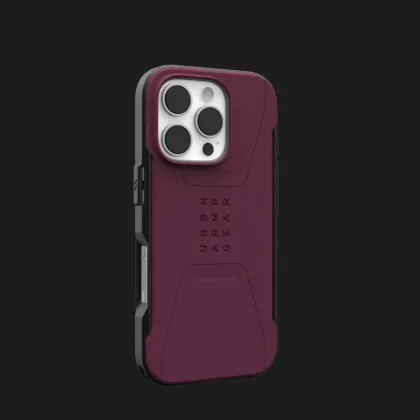 Чохол UAG Civilian для iPhone 16 Pro (Bordeaux) в Києві