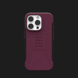 Чехол UAG Civilian для iPhone 16 Pro (Bordeaux) в Хмельницком