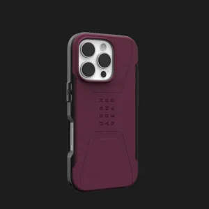 Чехол UAG Civilian Magsafe для iPhone 16 Pro Max (Bordeaux) в Хмельницком