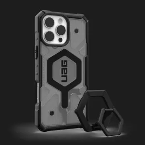 Чехол UAG Pathfinder Clear Magsafe для iPhone 16 Pro Max (Ash/Black Stand) в Хмельницком