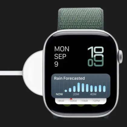 Apple Watch Series 10 GPS 42mm Silver Aluminum Case with Ultramarine Sport Loop