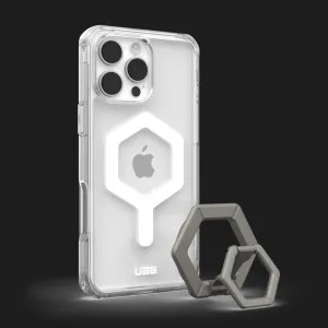 Чехол UAG Plyo Magsafe для iPhone 16 Pro Max (Ice White/Titanium Stand) в Хмельницком