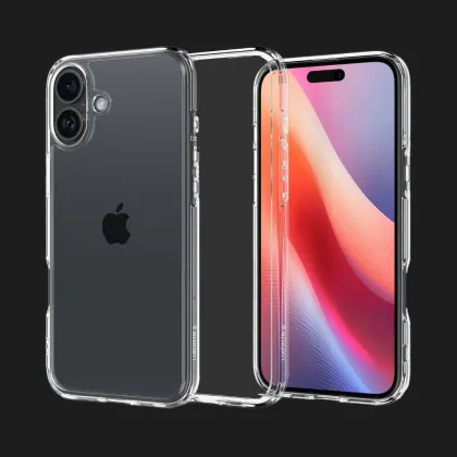 Чохол Spigen Ultra Hybrid для iPhone 16 (Crystal Clear)