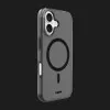 Чехол LAUT CRYSTAL-M MagSafe для iPhone 16 (Black)