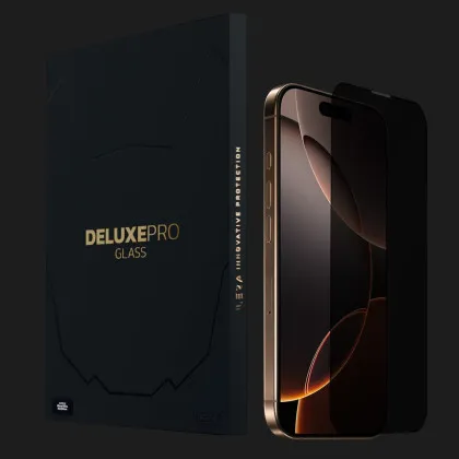 Защитное стекло iLera DeLuxe Incognito FullCover Glass для iPhone 16 Pro