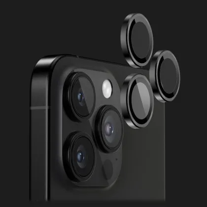 Защитное стекло 9:42 для камеры iPhone 16 Pro/16 Pro Max (Black Titanium) во Львове