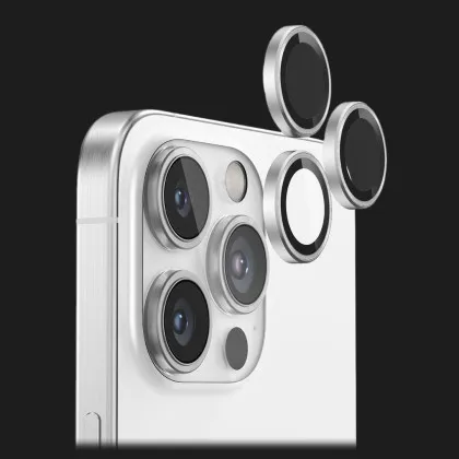 Защитное стекло 9:42 для камеры iPhone 16 Pro/16 Pro Max (White Titanium) во Львове