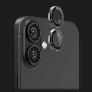Захисне скло 9:42 для камери iPhone 16/16 Plus (Black) в Хмельницькому