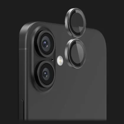 Захисне скло 9:42 для камери iPhone 16/16 Plus (Black)