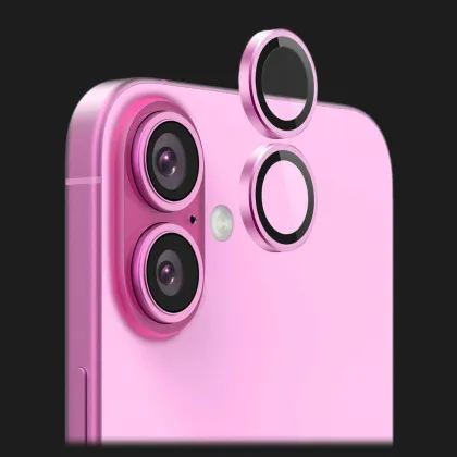 Захисне скло 9:42 для камери iPhone 16/16 Plus (Pink)