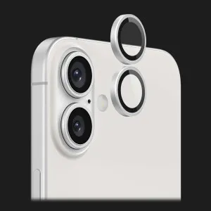 Захисне скло 9:42 для камери iPhone 16/16 Plus (White) в Хмельницькому